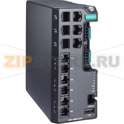 Коммутатор MOXA EDS-4009-3SSC-HV-T 