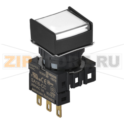 Выключатель кнопочный, Ø отверстия: 16 мм Autonics S16PRS-H1WC 