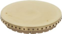 BURNER CAP PERFORATED BRASS POLISHED