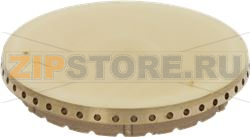 BURNER CAP PERFORATED BRASS POLISHED 