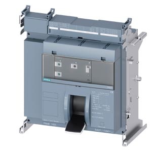 draw-out molded case circuit breaker w. handle without guide frame frame 1600; 4AUX and trip alarm switch S24; Icu "H" Icu=85kA @ 415V, 4-pole, left ETU320, LI, In=800A rotary coding switch Ir=320...800A Ii=1.5...15 x In N conductor protec. adjustable OFF 