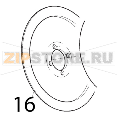 Lama 250-40/3/210 naz. Sirman Agata 250 Lama 250-40/3/210 naz. Sirman Agata 250Запчасть на деталировке под номером: 16