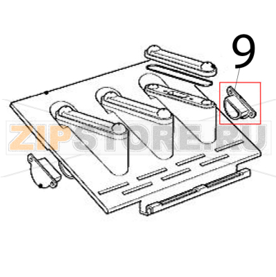 Tappo in plastica Scotsman B 40 Tappo in plastica Scotsman B 40Запчасть на деталировке под номером: 9