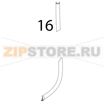 Tube 16x10 Scotsman B 7040 Tube 16x10 Scotsman B 7040Запчасть на деталировке под номером: 16