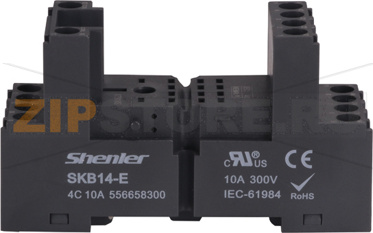 Розетка для 4 контактных реле RKE RKF, 10A Shenler SKB14-E 