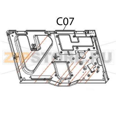 Middle plate Godex EZ-2350i Middle plate Godex EZ-2350iЗапчасть на деталировке под номером: C-07Название запчасти Godex на английском языке: Middle plate EZ-2350i.