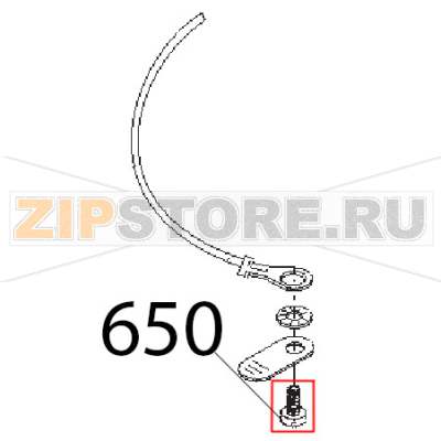 Vite fiss. piastr. Sirman Agata 250 Vite fiss. piastr. Sirman Agata 250Запчасть на деталировке под номером: 650