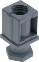 ADJUSTABLE FOOT PLASTIC 40x40 mm