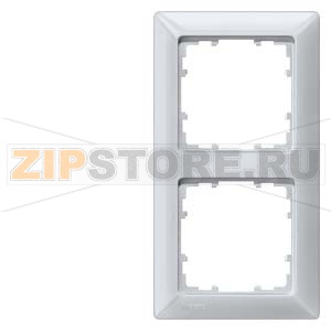 DELTA LINE АЛЮМИНЕВЫЙ МЕТАЛЛИК РАМКА 2-МЕСТНАЯ 151X80MM Siemens 5TG2552-3 