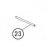 Shaft (ribbon cover) Sato CG208TT