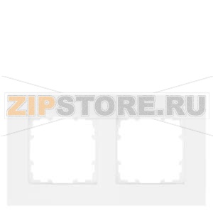 DELTA MIRO ТИТАНОВОБЕЛЫЙ РАМКА 2-МЕСТНАЯ Siemens 5TG1112-0 