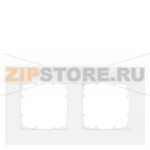 DELTA MIRO ТИТАНОВОБЕЛЫЙ РАМКА 2-МЕСТНАЯ Siemens 5TG1112-0 