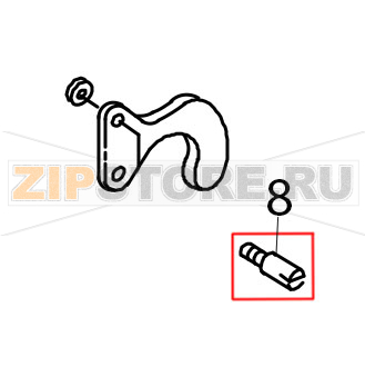 Screw, latch bearing KitchenAid 5K45SSEWH Screw, latch bearing KitchenAid 5K45SSEWHЗапчасть на деталировке под номером: 8