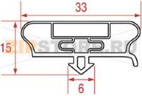 GUARNIZIONE AD INCASTRO 1865x950 mm