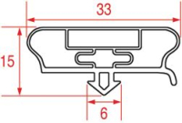 GUARNIZIONE AD INCASTRO 1865x950 mm