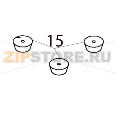 Feet Hurakan HKN-FR6L Feet Hurakan HKN-FR6LЗапчасть на деталировке под номером: 15