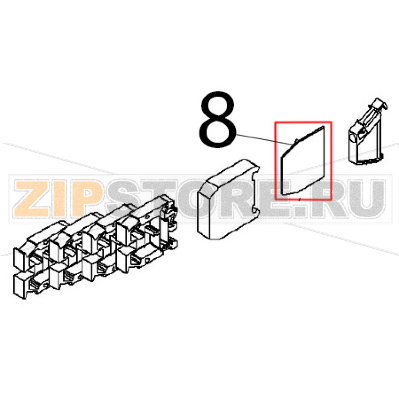 Piastrino terminale Angelo Po BX61E Piastrino terminale Angelo Po BX61EЗапчасть на деталировке под номером: 8