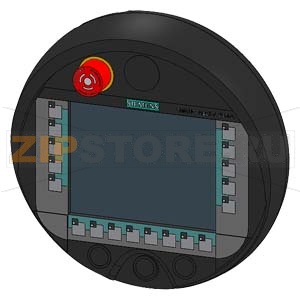 SIMATIC MOBILE PANEL 277, МОБИЛЬНАЯ ПАНЕЛЬ ОПЕРАТОРА С ВСТРОЕННОЙ КНОПКОЙ РАЗРЕШЕНИЯ РАБОТЫ И КНОПКОЙ ЭКСТРЕННОГО ОСТАНОВА, КОНФИГУРИРОВАНИЕ В СРЕДЕ WINCC FLEXIBLE STANDARD 2005 SP1 И ВЫШЕ Siemens 6AV6645-0CB01-0AX0 