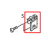 Cover sensor PCB set-LF Sato HR224 TT