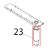 Gruppo 4 piedi inox Angelo Po 2G1PE2E