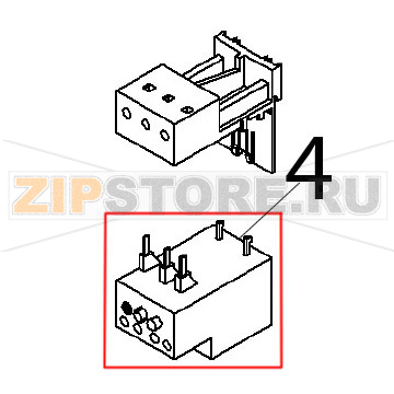 Relay Angelo Po BX101E Relay Angelo Po BX101EЗапчасть на деталировке под номером: 4