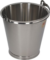 BUCKET ST. STEEL W/BASIS ø 310xh285 mm