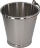 BUCKET ST. STEEL W/BASIS ø 310xh285 mm