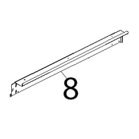 Profilo sup. inox facciata muffola Unox XV 703G