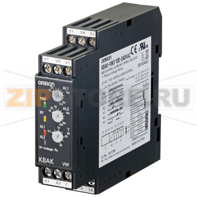 Реле контрольно-измерительное Omron K8AK-VW2 100-240VAC 