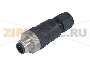 Полевой разъём Field-attachable male connector V12S-G Pepperl+Fuchs Описание оборудованияField connector - Male, 1/2", Micro AC, 3-pin