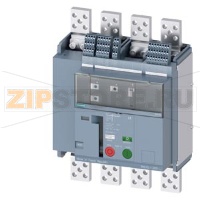 fixed-mounted circuit breakers 4-pole, frame size 0, IEC N conductor on the right In=1250A to 690V, 50/60Hz AC Icu=66kA at 415V Icu=50kA at 500V Icu=50kA at 690V ETU320 electronic trip units li rotary coding switch with tripped signaling switch, RTC and