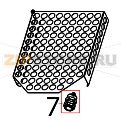 Cable gland and nut Tecnoinox FR70E7 Cable gland and nut Tecnoinox FR70E7Запчасть на деталировке под номером: 7