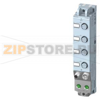 SIMATIC ET 200AL, станция распределённой периферии DI 8X24VDC, 4XM12, степень защиты IP67 Siemens 6ES7141-5AF00-0BA0