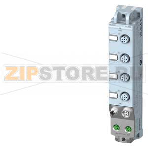 SIMATIC ET 200AL, станция распределённой периферии DI 8X24VDC, 4XM12, степень защиты IP67 Siemens 6ES7141-5AF00-0BA0 