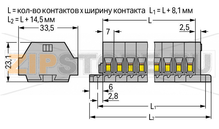 2-проводные клеммные колодки; 12-пол.; без кнопок; с крепежными фланцами; для винтового или аналогичных типов крепления; Крепежное отверстие 3,2 мм O; 4 mm; CAGE CLAMP®; 4,00 mm; серые Wago 262-112 