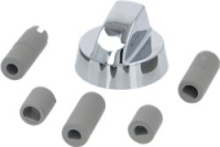 KNOB UNIVERSAL SILVER + 5 FITTINGS