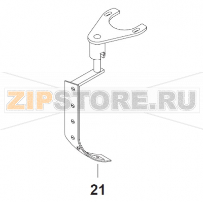 Scraper With Teflon &amp; Holder 40L Bear Varimixer AR40 VL-1S                                                                Scraper With Teflon &amp; Holder 40L Bear Varimixer AR40 VL-1SЗапчасть на сборочном чертеже под номером: 21Название запчасти на датском&nbsp;языке: Scraper With Teflon &amp; Holder 40L Bear Varimixer AR40 VL-1S