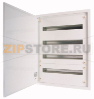 Щит встроенный, 4 ряда, 96 модуля, белый, сталь Eaton BF-U-4/96-C