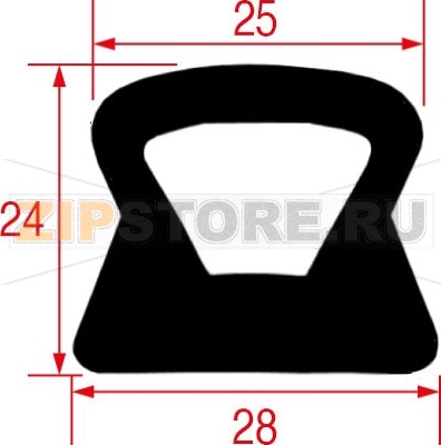 GUARNIZIONE PORTA FORNO 1750x620x1750 mm 