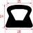 GUARNIZIONE PORTA FORNO 1750x620x1750 mm
