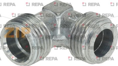 FITTING 90° GAS HOSE THREADED 