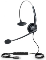 UH33 Головная проводная гарнитура с шумоподавлением, моно, разъемы jack 3.5 mm и USB