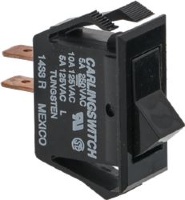 ЧЕРНАЯ ДВУХПОЛЮСНАЯ НАЖИМНАЯ КНОПКА 10/5A 250/125В