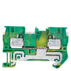 Through-type PE terminal 4 mm2, 6.2 mm wide green-yellow Siemens 8WH6000-0CG07 
