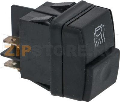 BIPOLAR SWITCH BLACK 12A 250V 