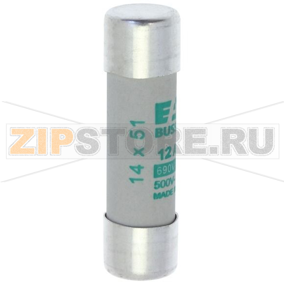 Предохранитель, 1 A, AC 690 В, 80 кА, 14x51 мм, aM, IEC Eaton CYLINDRICAL FUSE 14x51 1A AM 690V 