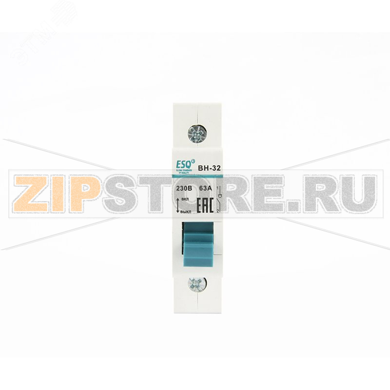 Выключатель нагрузки 63 А, 1 полюс ESQ 14.03.04.000012 