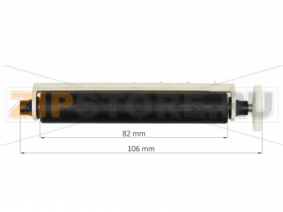 Резиновый вал Пирит ФР01К (длинный) Резиновый тянущий вал (валик, ролик) для фискального регистратора Пирит ФР01К