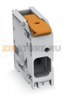 Клемма на печатную плату; рычаг; 16 мм; Шаг контактов 10 мм; 1-пол.; Push-in CAGE CLAMP®; 16,00 mm; серые Wago 2616-1101