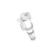 Pin V2 for boiler P119 Saeco Talea Giro